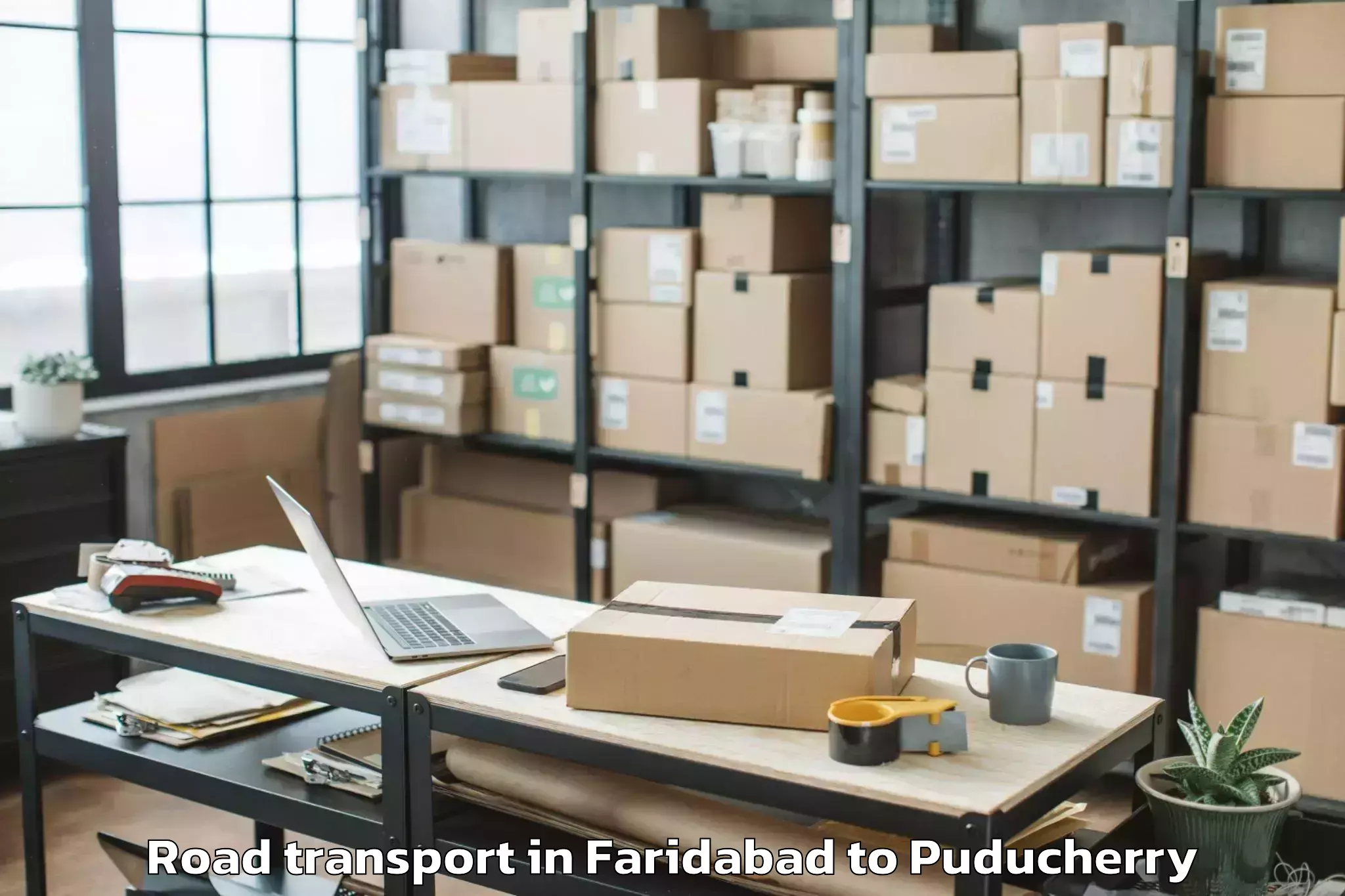 Get Faridabad to Pondicherry University Road Transport